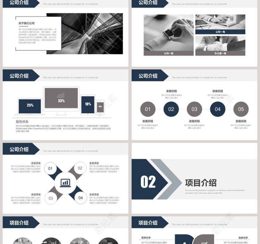 商务大气公司融资计划书PPT模板第2张
