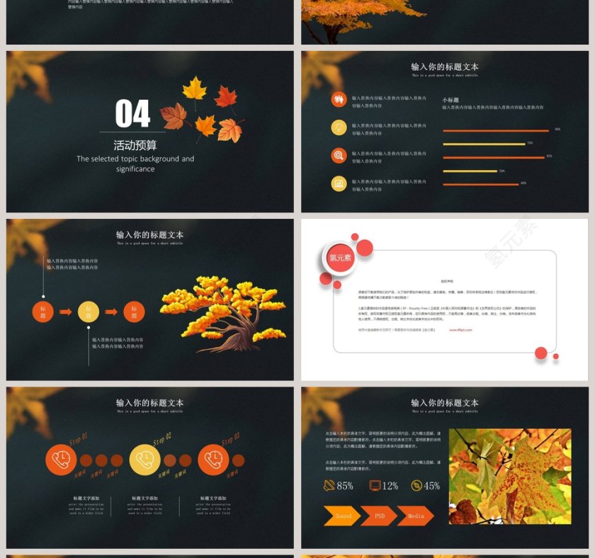 活动策划计划总结PPT模板第4张