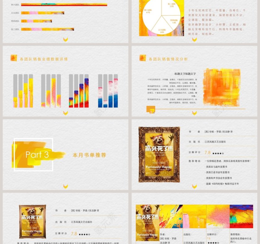 肆月市场部工作总结报告PPT第3张