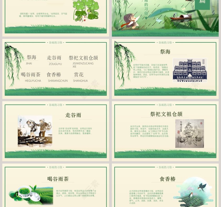 谷雨节气ppt第3张