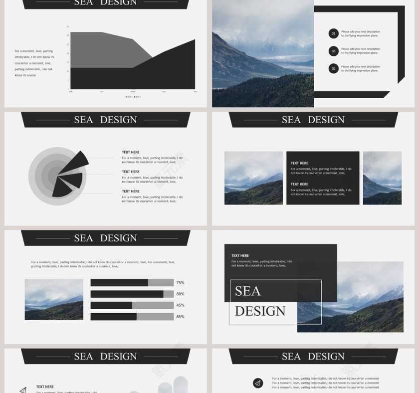 欧美极简PPT商务汇报产品推介通用ppt模板第2张