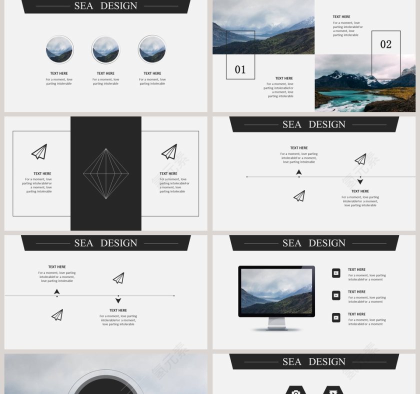 欧美极简PPT商务汇报产品推介通用ppt模板第5张
