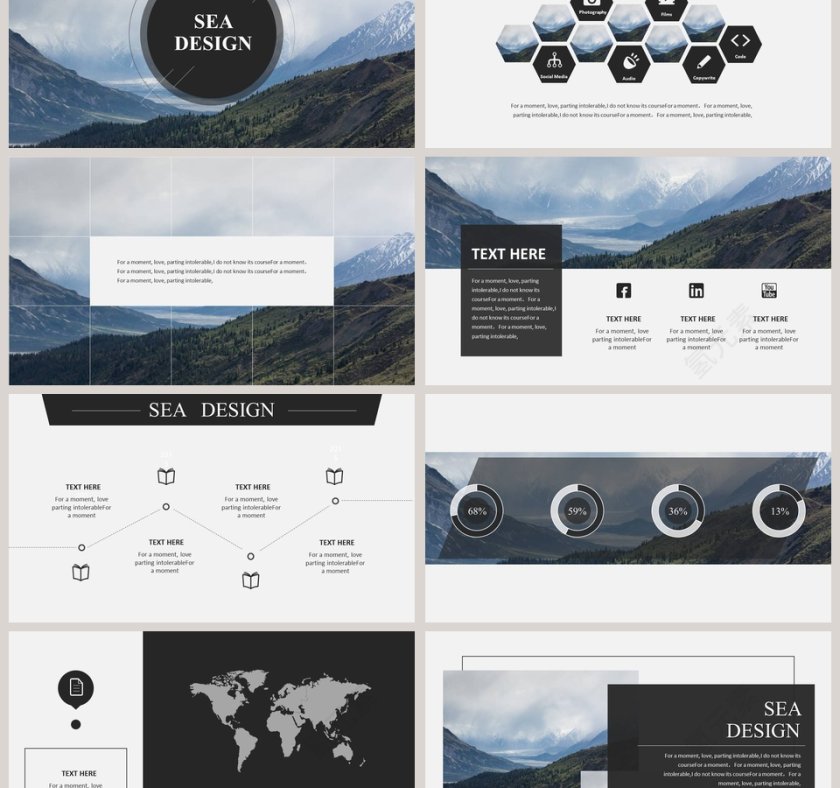 欧美极简PPT商务汇报产品推介通用ppt模板第6张