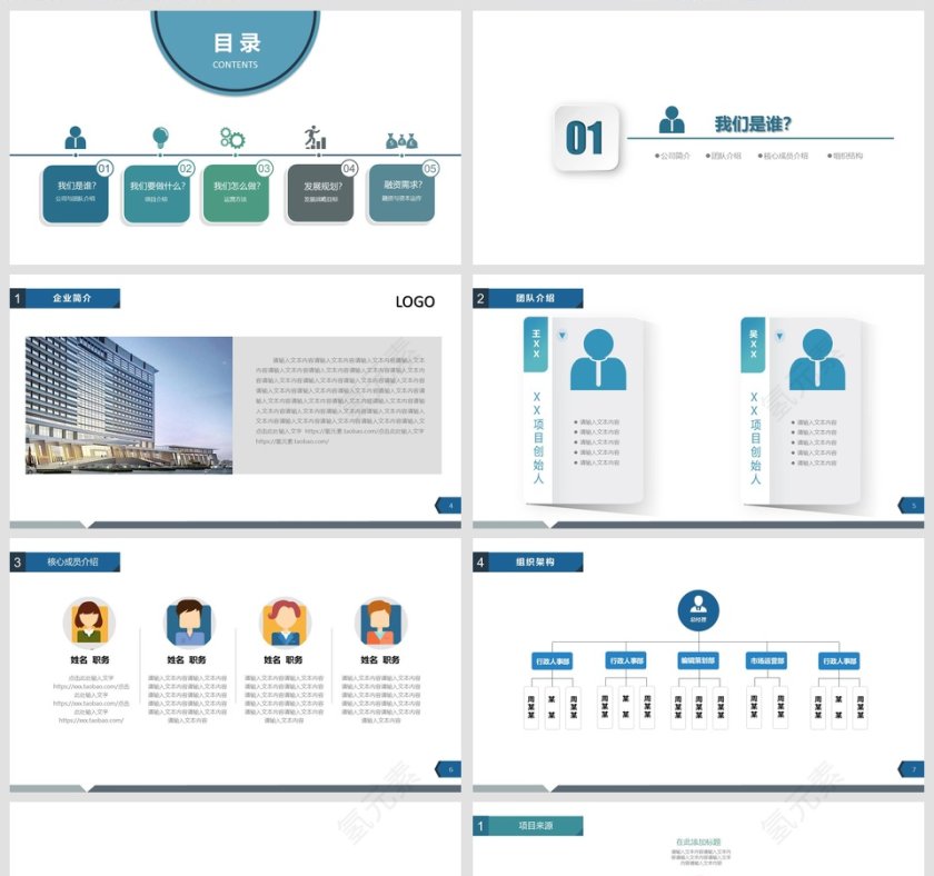 完整框架商业计划书PPT模板第2张