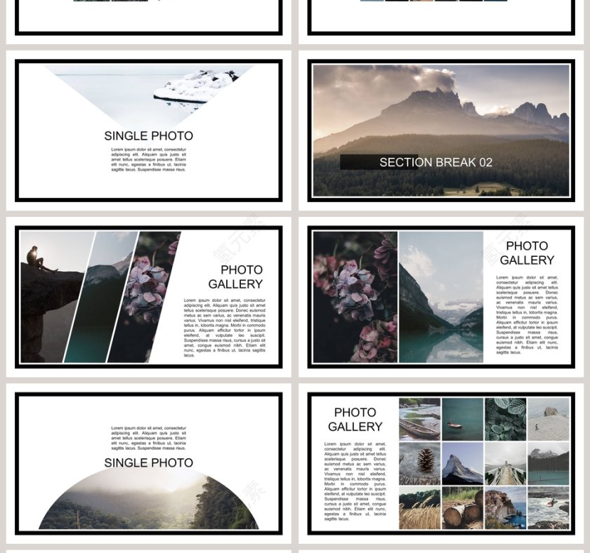 高端杂志风画册风ppt模板广告策划PPT模板 第4张