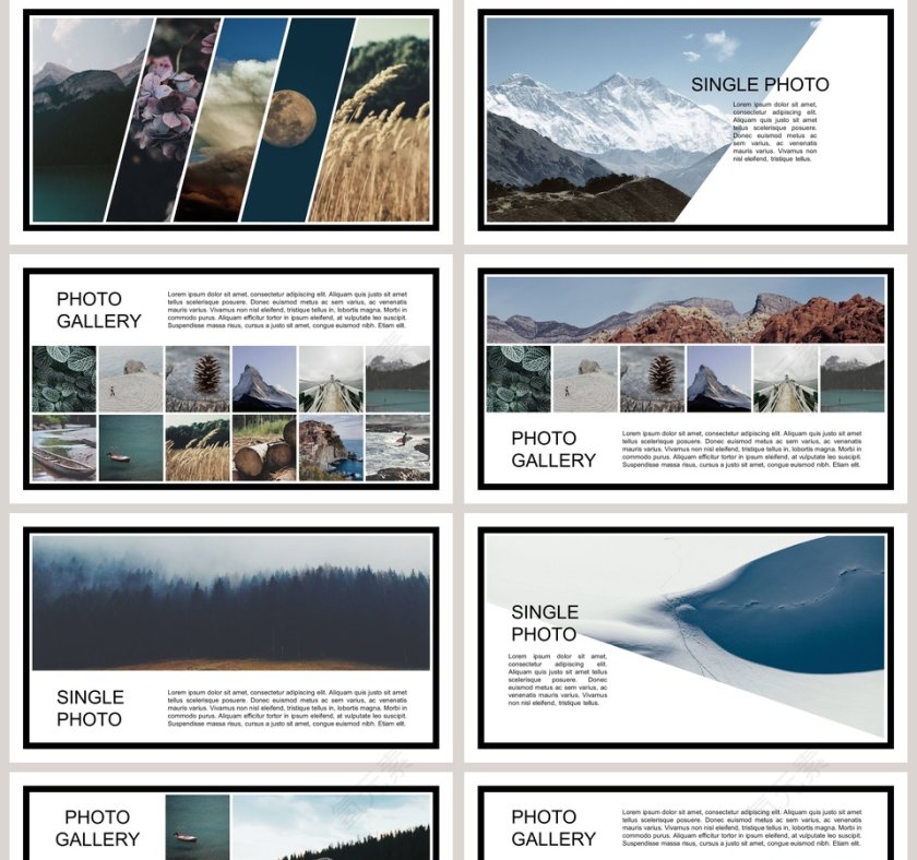 高端杂志风画册风ppt模板广告策划PPT模板 第5张