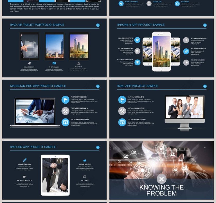 欧美经典商务时尚工作总结PPT模板 第4张