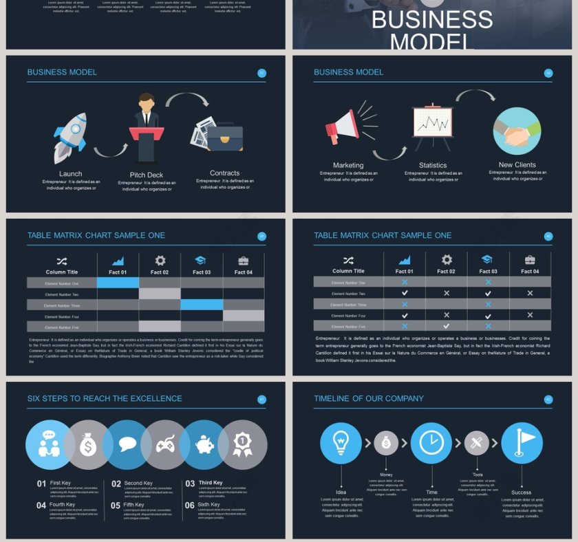 欧美经典商务时尚工作总结PPT模板 第7张