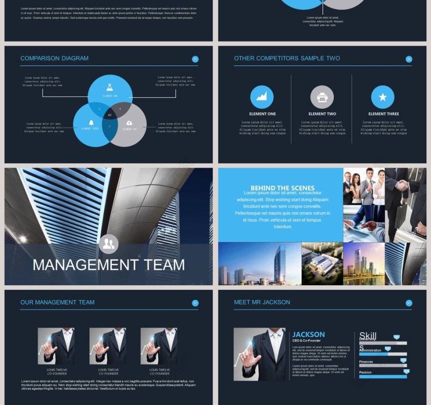 欧美经典商务时尚工作总结PPT模板 第10张