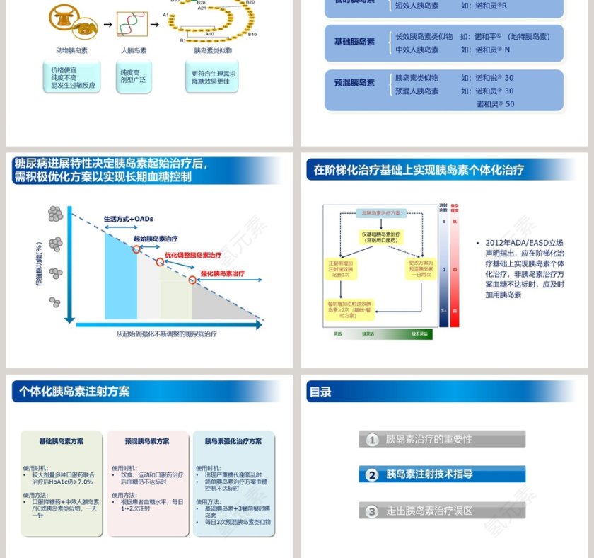 简约大气胰岛素注射规范ppt模板第3张