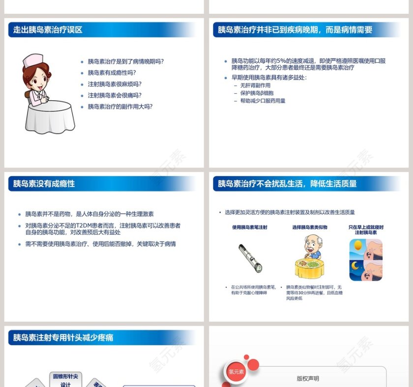 简约大气胰岛素注射规范ppt模板第8张
