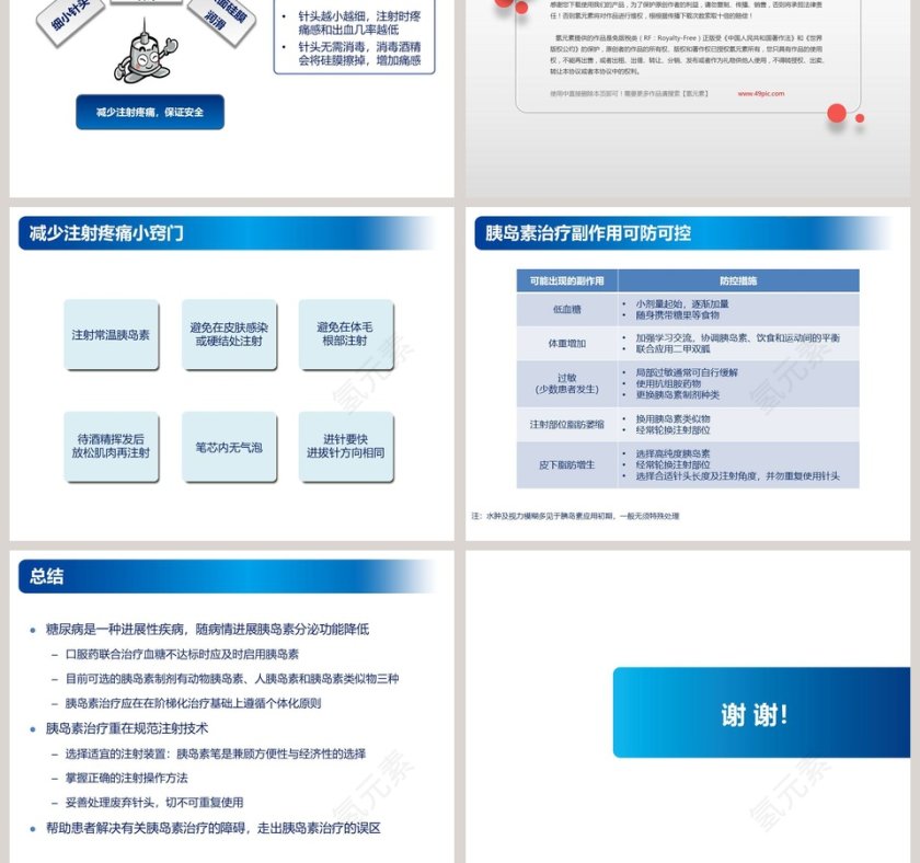 简约大气胰岛素注射规范ppt模板第9张