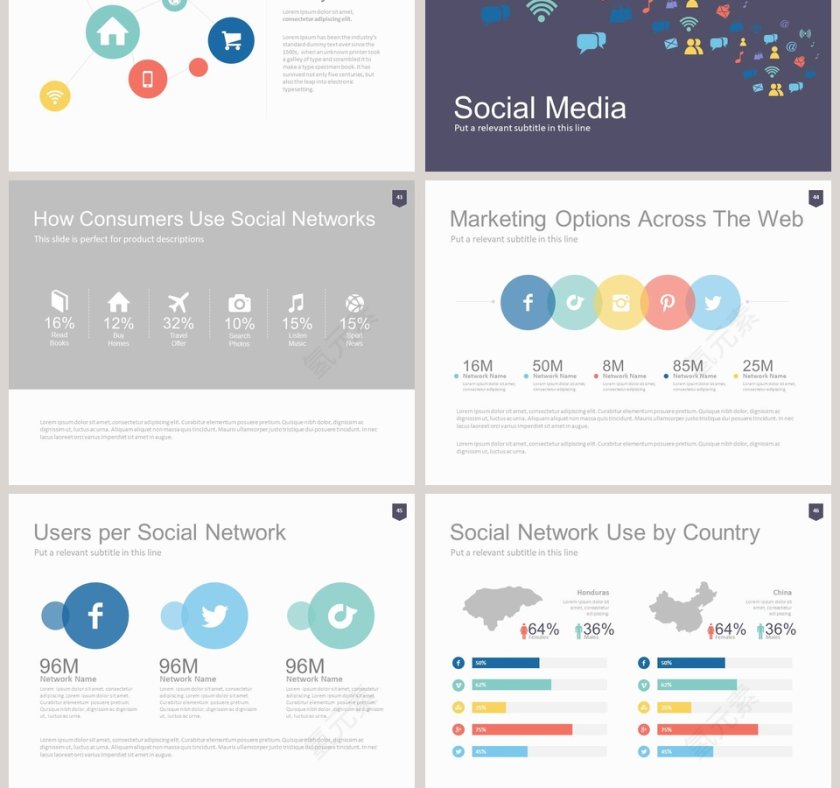 欧美经典商务时尚工作总结PPT模板第11张