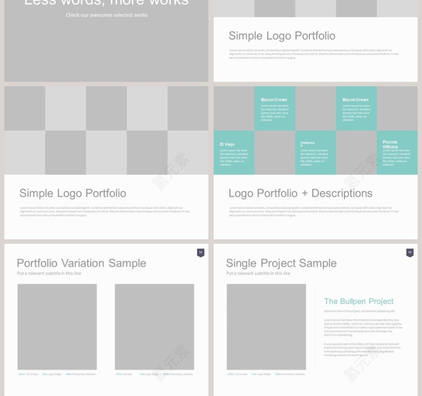 欧美经典商务时尚工作总结PPT模板第13张