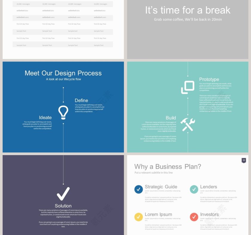 欧美经典商务时尚工作总结PPT模板第5张