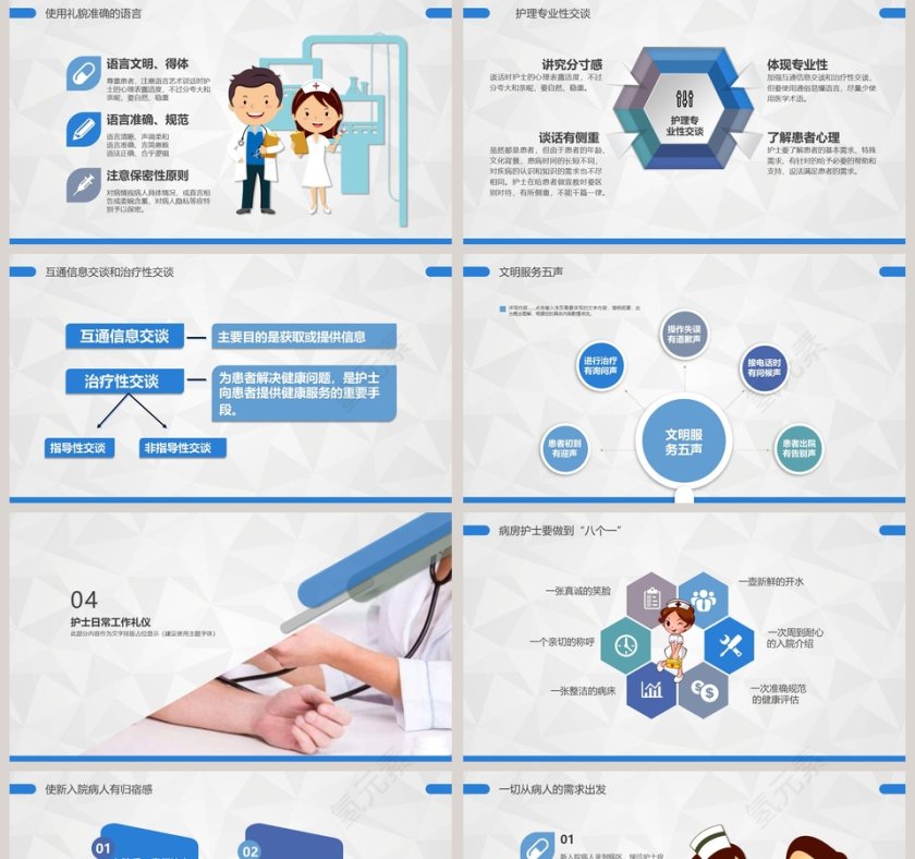 医疗医院护士护理礼仪培训PPT模板第5张
