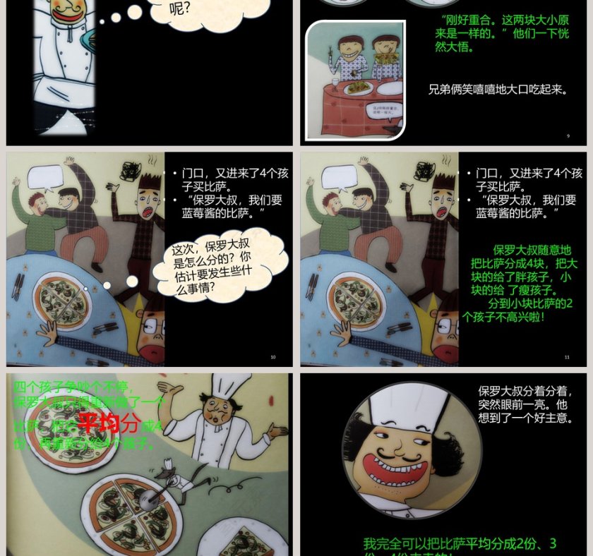 保罗大叔分比萨绘本故事课件PPT第3张