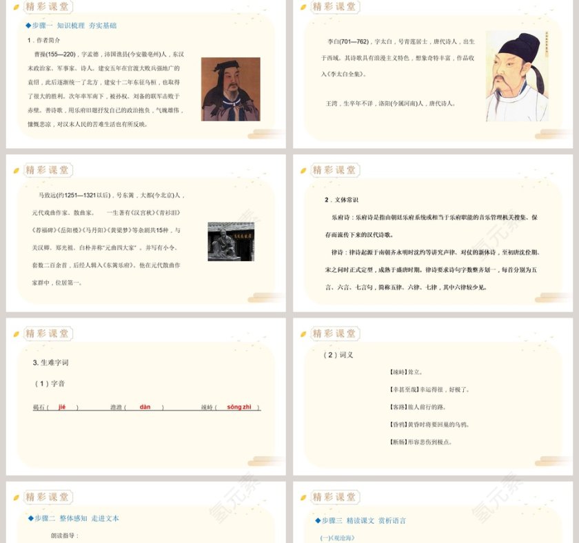 语文精品课件-古代诗歌四首教学ppt课件第2张