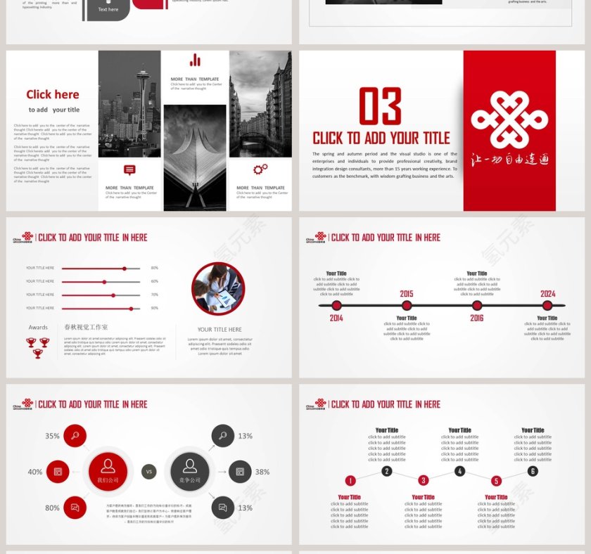 中国联通服务企业年终工作总结汇报动态ppt模板第4张