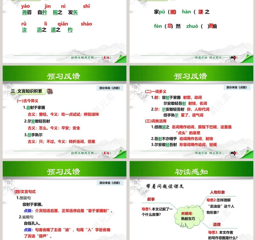 笔记小说卖油翁语文课件PPT第3张