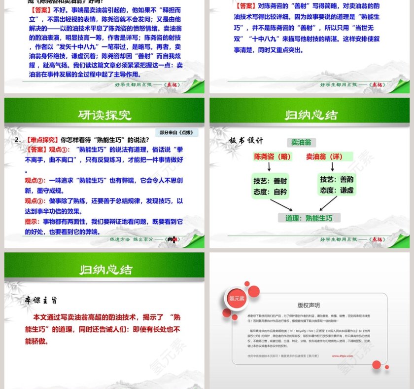 笔记小说卖油翁语文课件PPT第7张