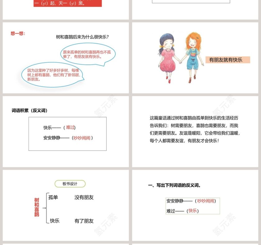 课文解析树和喜鹊语文课件PPT第4张