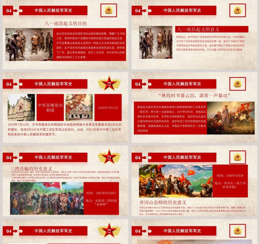 建军90周年学习习主席重要讲话党课PPT第5张