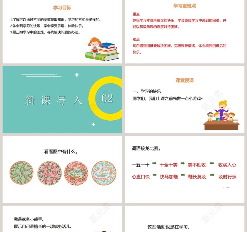 人教版三年级上册道德与法治课件-我学习我快乐教学ppt课件第2张