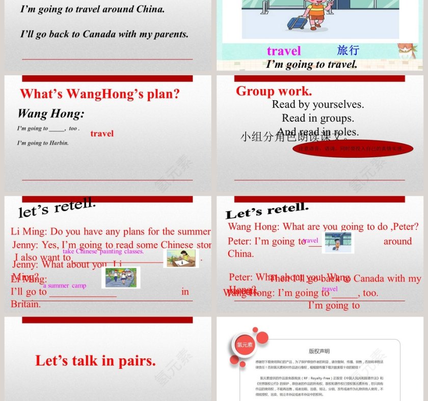 What are you going to do this summer holiday-Unit 6 Plan for the Summer教学ppt课件第3张