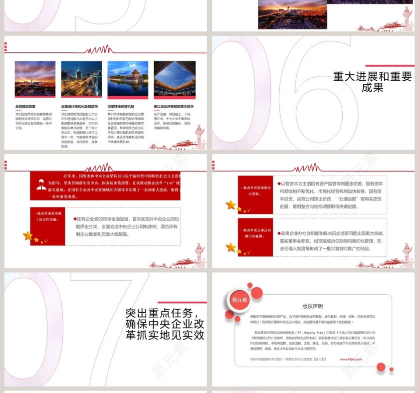 国企改革三年行动方案专题党课PPT模板第4张