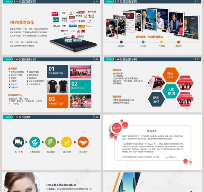 多彩招商合作方案PPT模板第5张