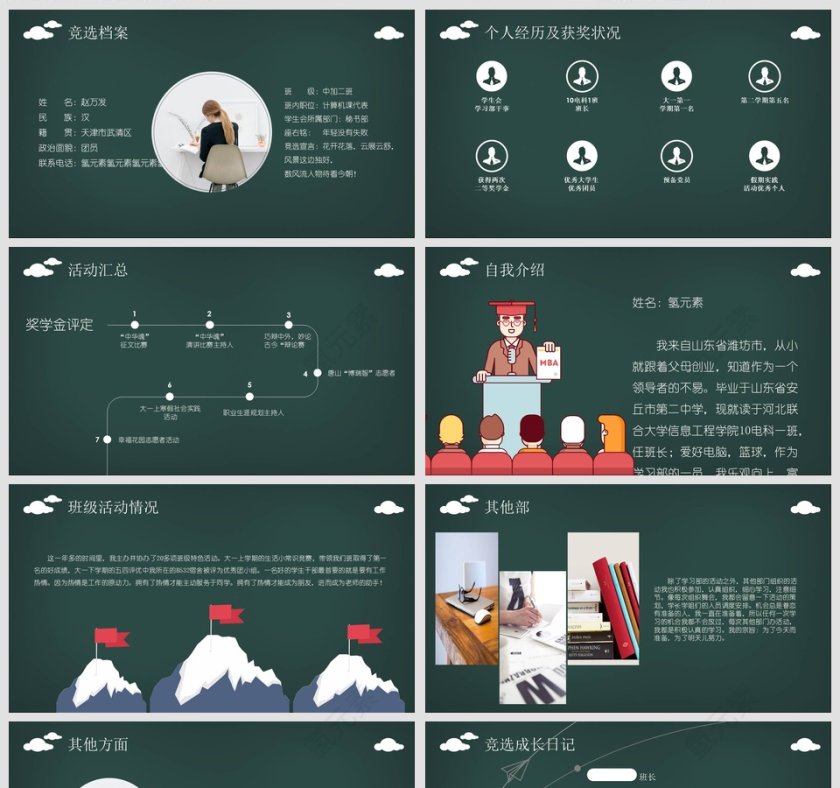 班委班干竞选学生会主席自我介绍PPT第2张