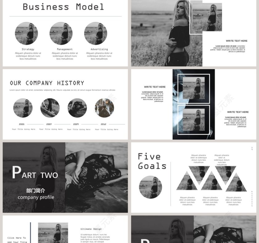 欧美风公司介绍模板通用第2张