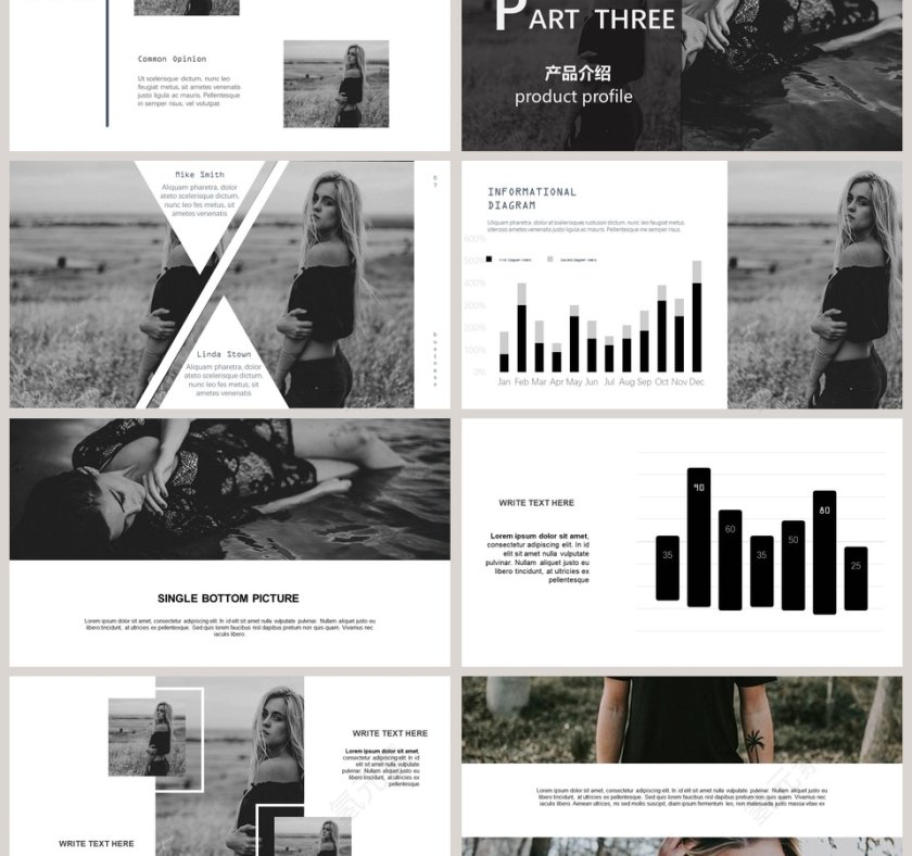 欧美风公司介绍模板通用第3张