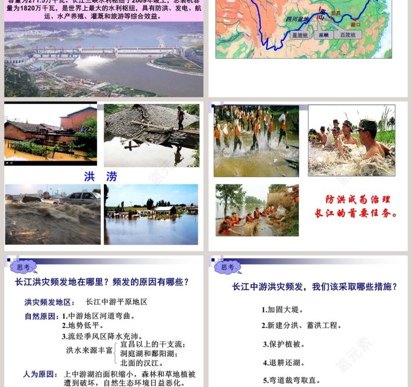 长江生态保护报告PPT模板下载第5张