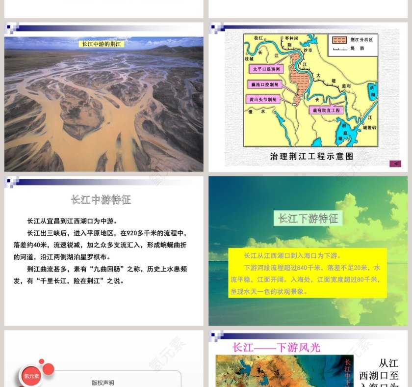 长江生态保护报告PPT模板下载第6张