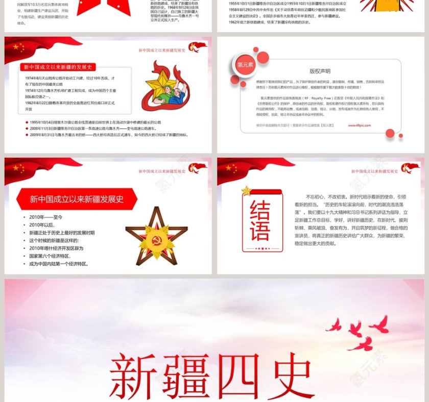 正确认识新疆四史筑牢中华民族共同体意识党课PPT模板第4张