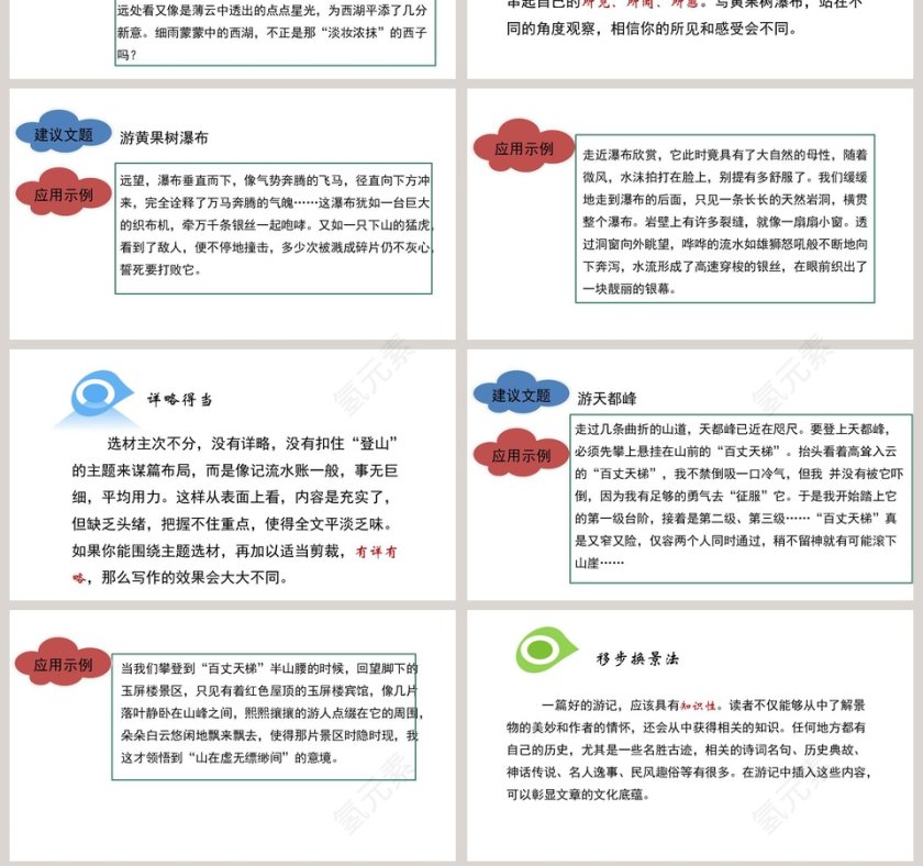 作文培训学写游记语文课件PPT第7张