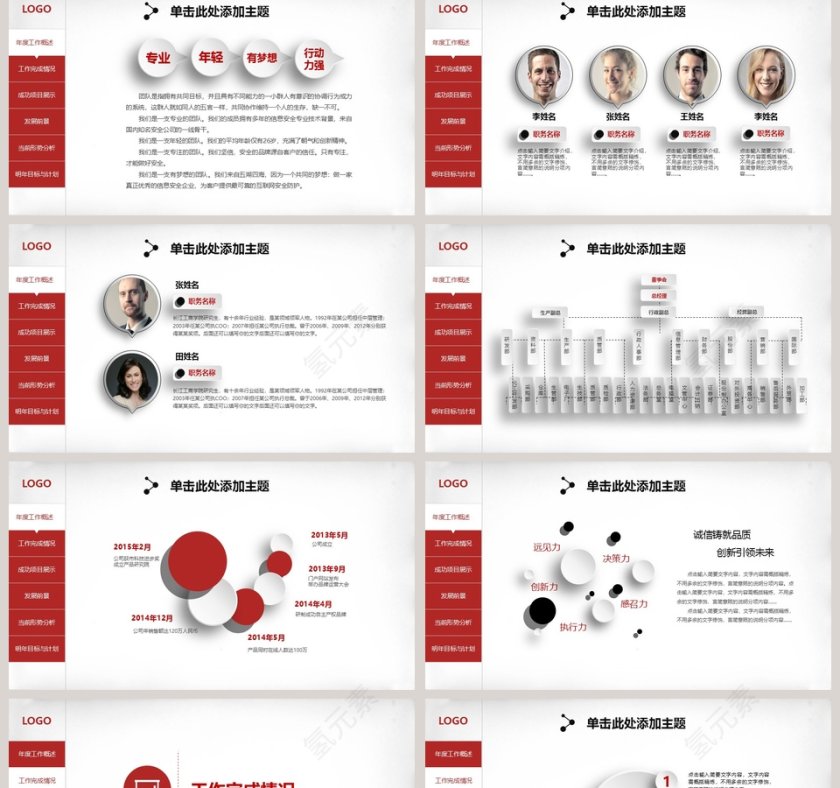 2019年终总结新年计划PPT模板第2张