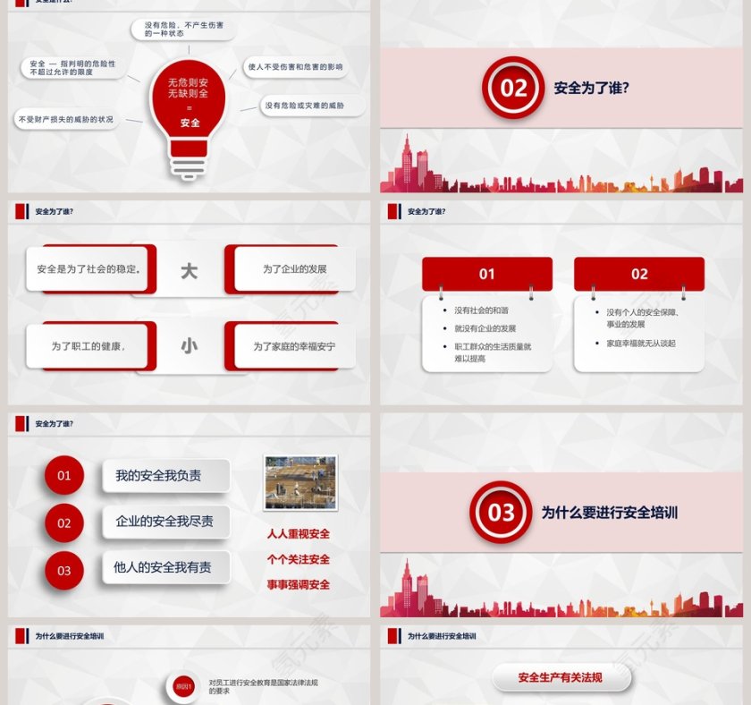  企业安全生产管理培训PPT模板安全生产PPT第2张