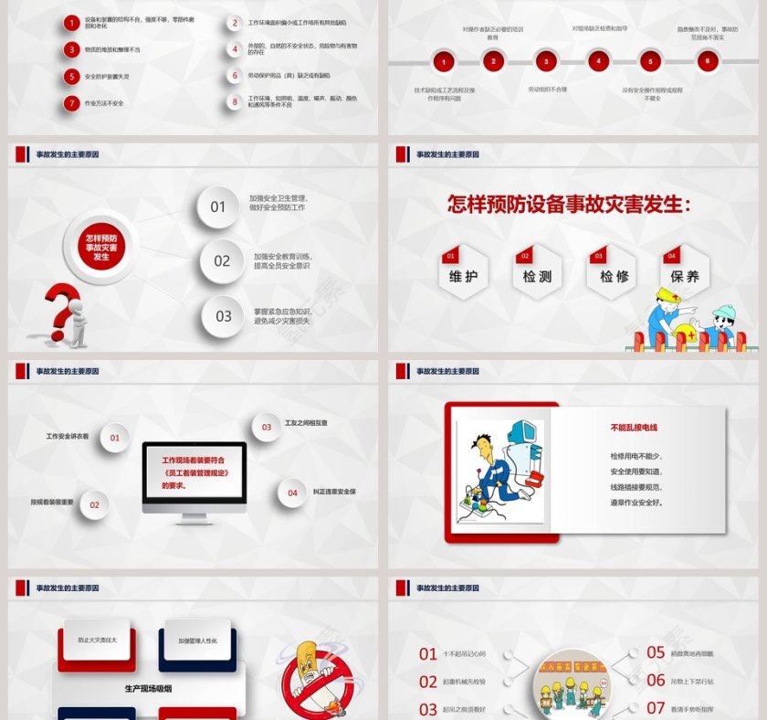  企业安全生产管理培训PPT模板安全生产PPT第6张