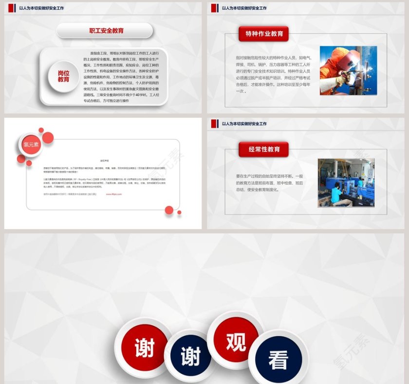  企业安全生产管理培训PPT模板安全生产PPT第8张