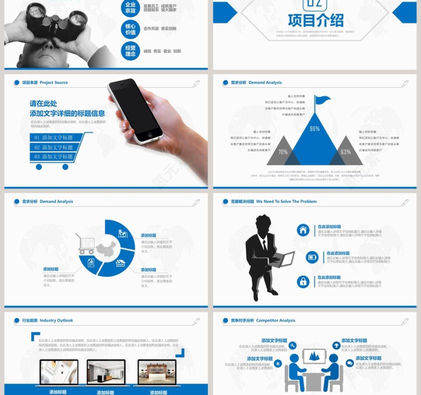 完整框架商业计划书PPT第3张