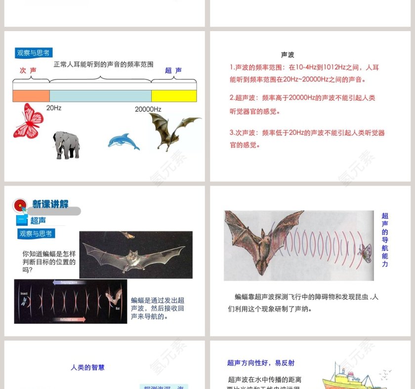 第三章声的世界-超声与次声教学ppt课件第2张