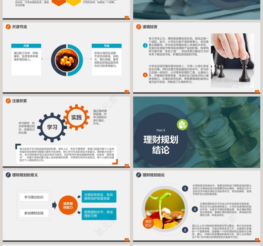 个人/家庭理财规划ppt模板第4张