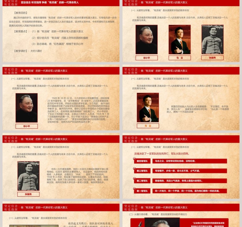 对党忠诚听党指挥争做“有灵魂”的新一代革命军人PPT模板第2张
