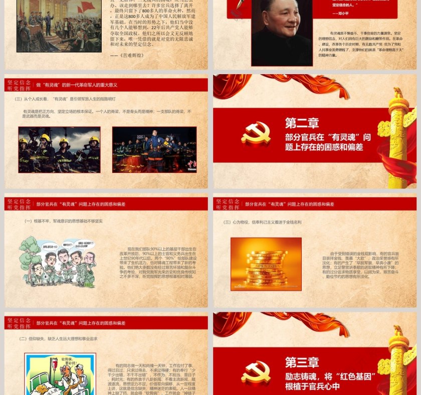 对党忠诚听党指挥争做“有灵魂”的新一代革命军人PPT模板第3张