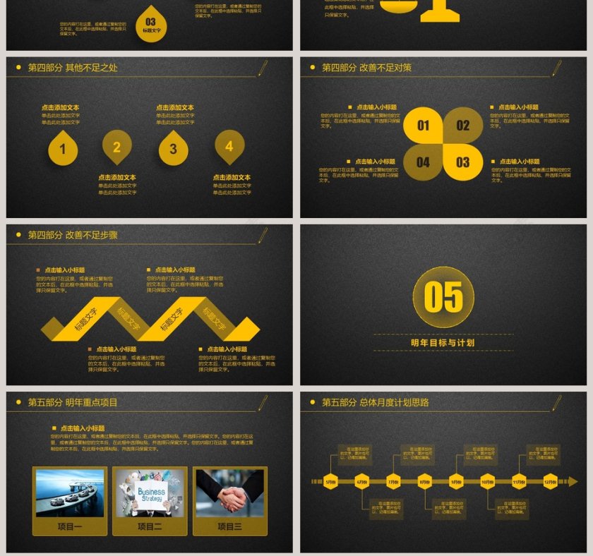 2019工作汇报年终总结PPT模板第7张