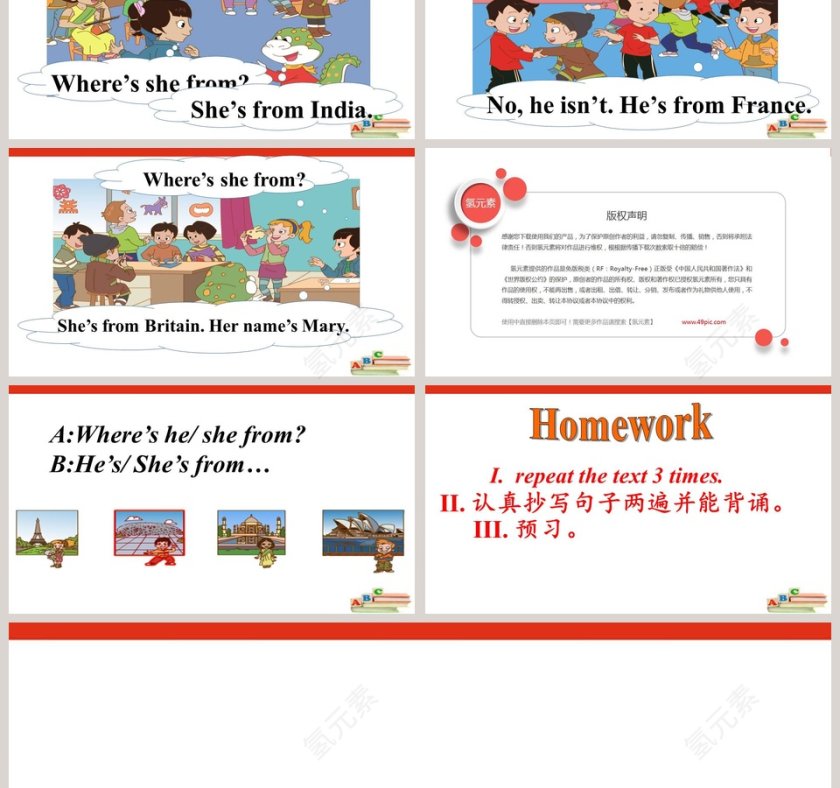 Wheres she from-Unit 1 Countries教学ppt课件第3张