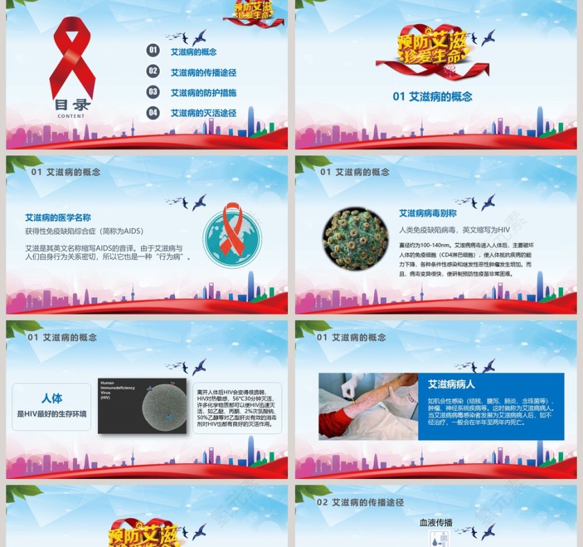 世界艾滋病日艾滋病预防知识讲座PPT第2张